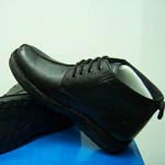 Black Semi Ankle Height Increase Shoes